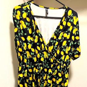 Lemon Mid length Dress
